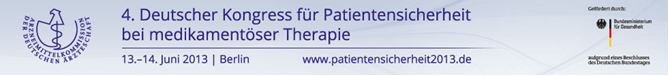 4. Deutscher Kongress für Patientensicherheit bei medikamentöser Therapie